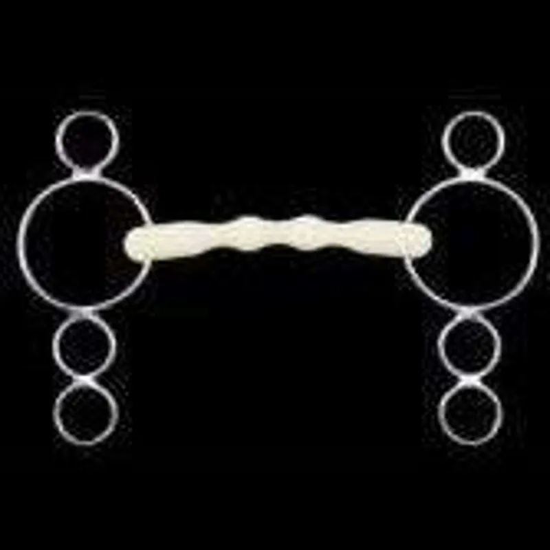 Happy Mouth Four Ringed Straight Bar Gag 